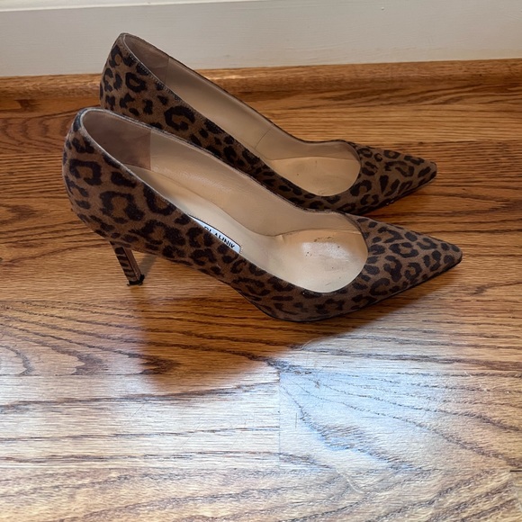 Manolo Blahnik BB Pumps- Leopard Suede - Picture 2 of 3